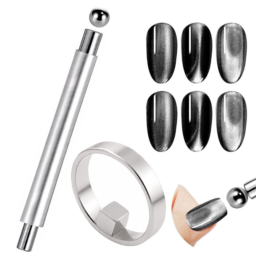 Tactical Pen Tool - 3-in-1 Cat Eye Magneet Nagelkunst Tool,