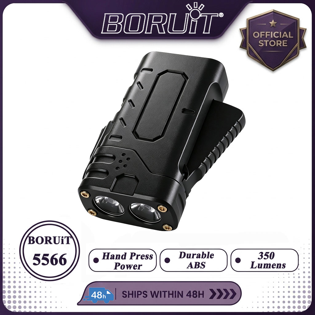 Outdoor Hunting Bike - BORUIiT Handkruk EDC LED-zaklamp Type-C Oplaadbare