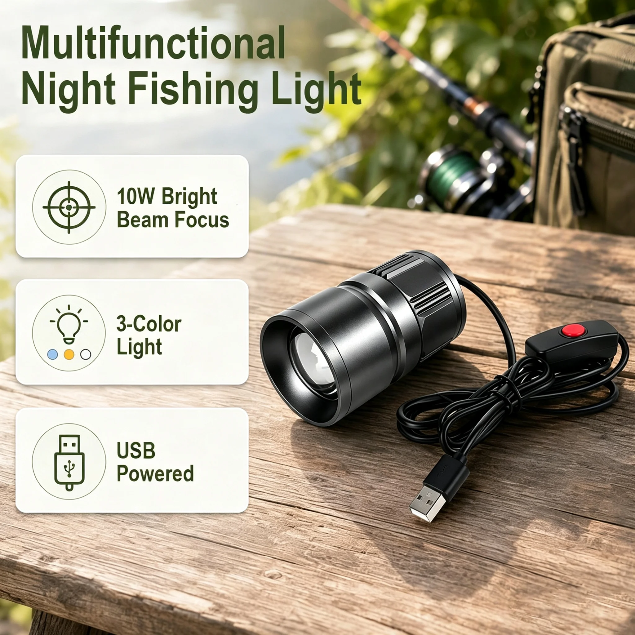 BORUiT 10W heldere, zoombare n - Outdoor Hunting Bike recensie en prijs